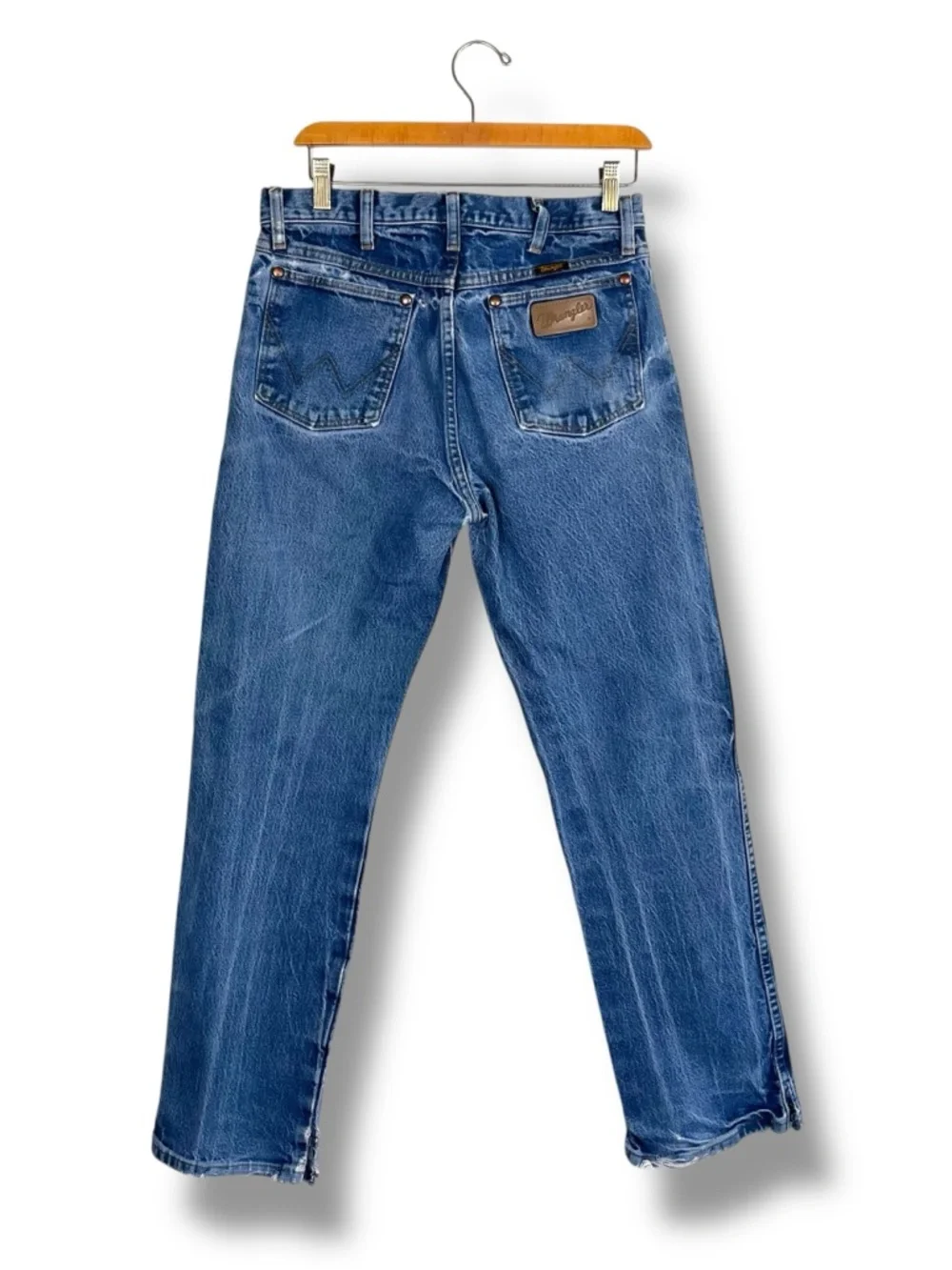 Wrangler Cowboy Cut Denim Jeans 13MWZ 29x30 Distressed 100% Cotton Western
